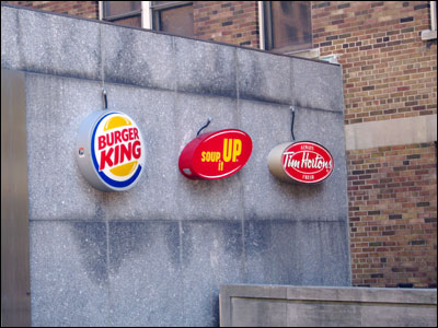 Burger Kind sign at SickKids hospital in Toronto